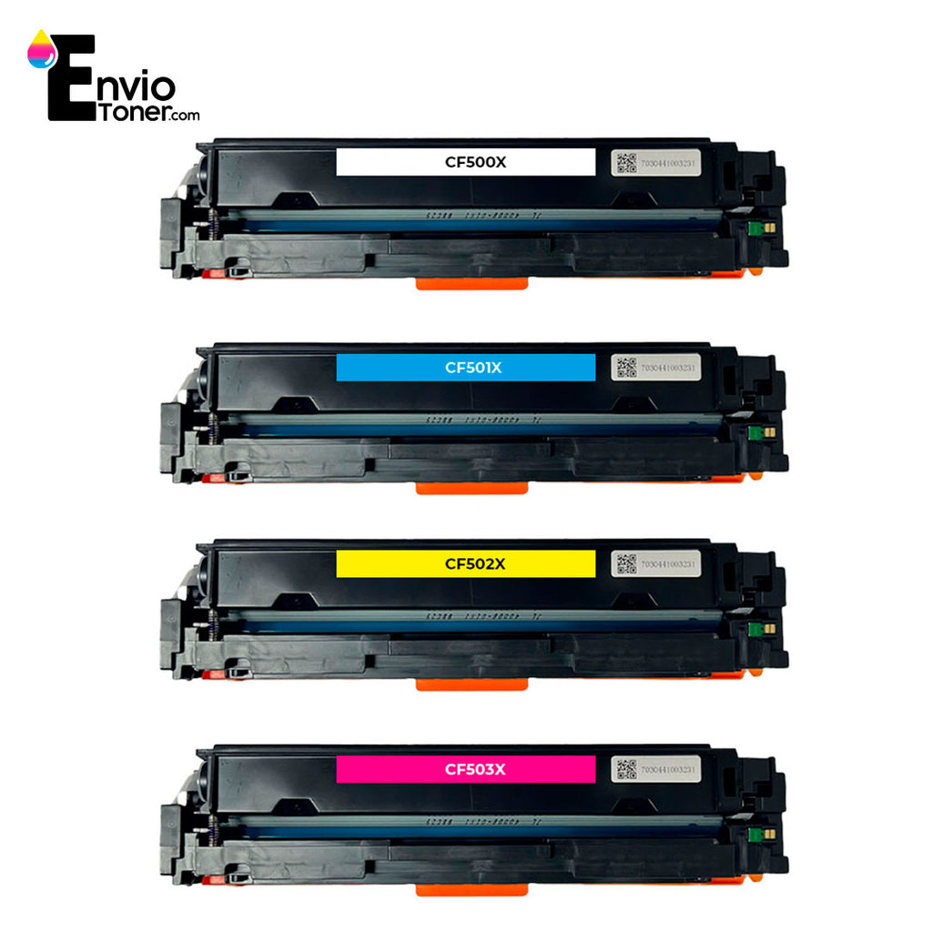 Toner Nuevo Compatible 202x Cf500x Cf501x Cf502x Cf503x.  (juego 4 colores)