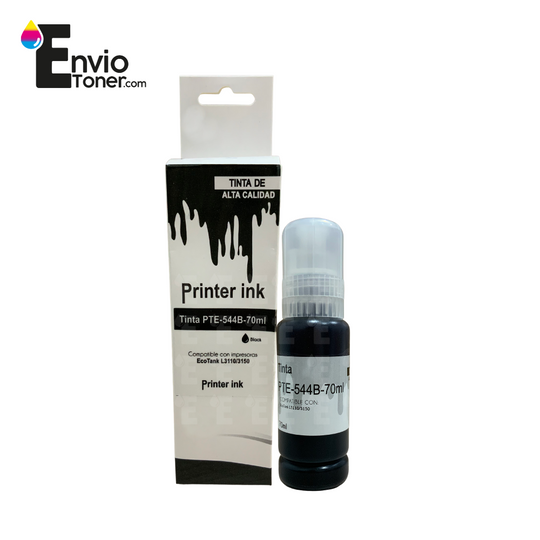 Kit 5 Tintas Negras Compatible Epson T544b L1110 L3110 544