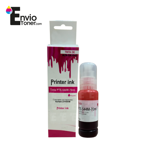 Kit 3 Tintas Magenta Compatible Epson T544m L1110 L3110 544