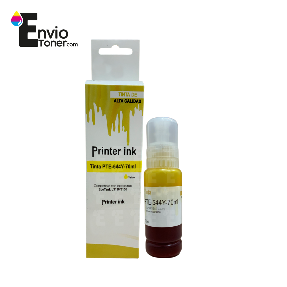 Kit 3 Tintas Amarillas Compatible Epson T544y L1110 544