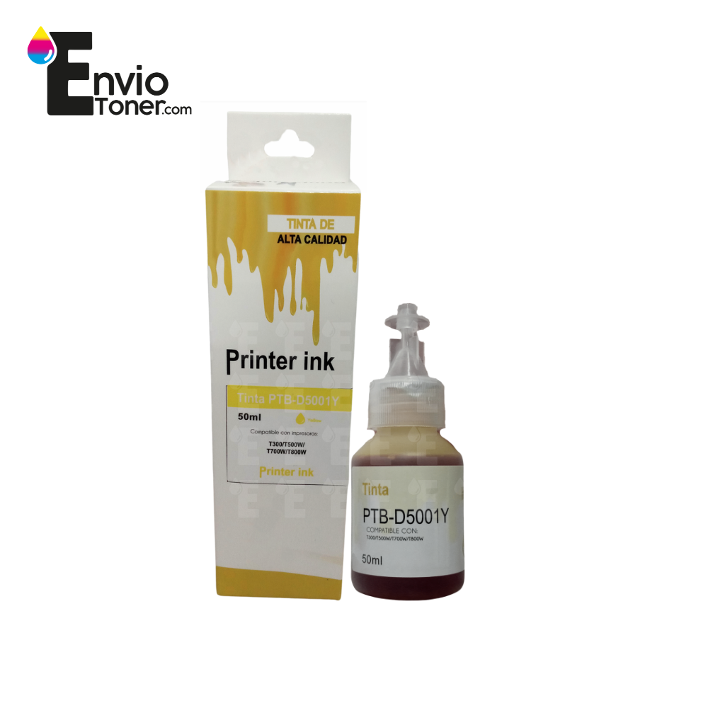 Tinta Compatible Brother Bt5001y Amarillo T300 T500w Bt5001