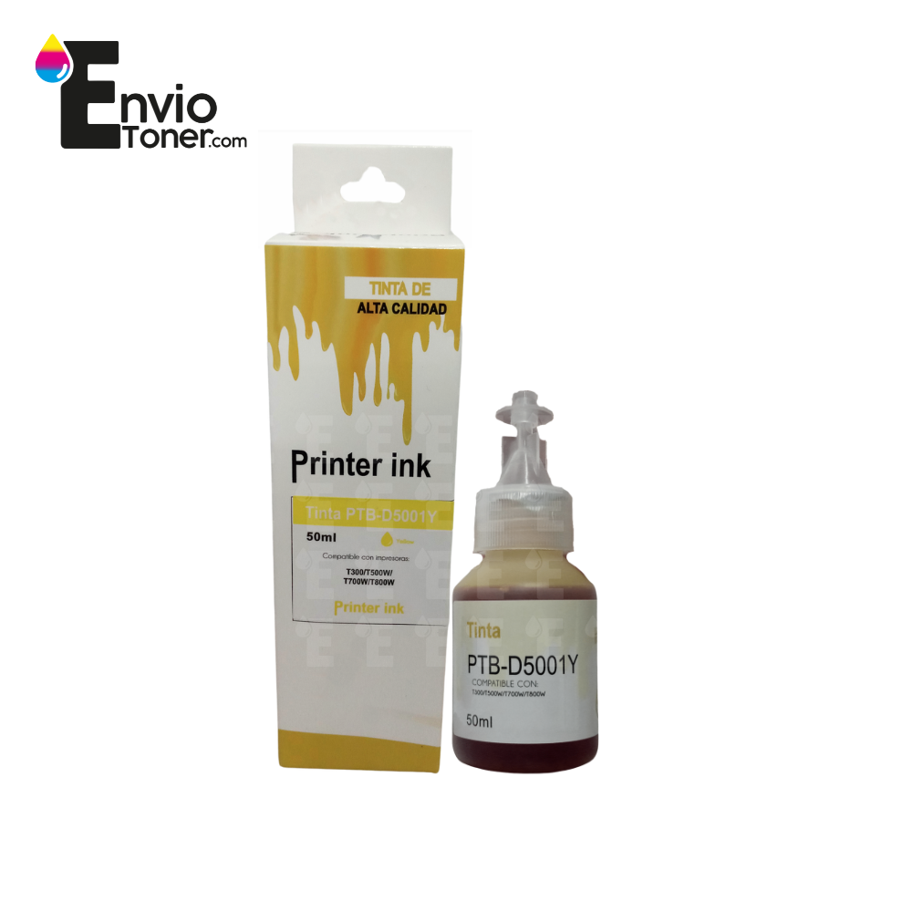 Kit 4 Tintas Compatible Brother Bt5001y Amarillo Bt5001y